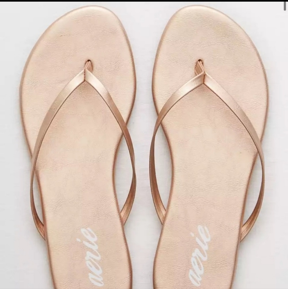 Aerie Rose gold sandals
